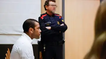Dani Alves, en el juicio en la Audiencia de Barcelona