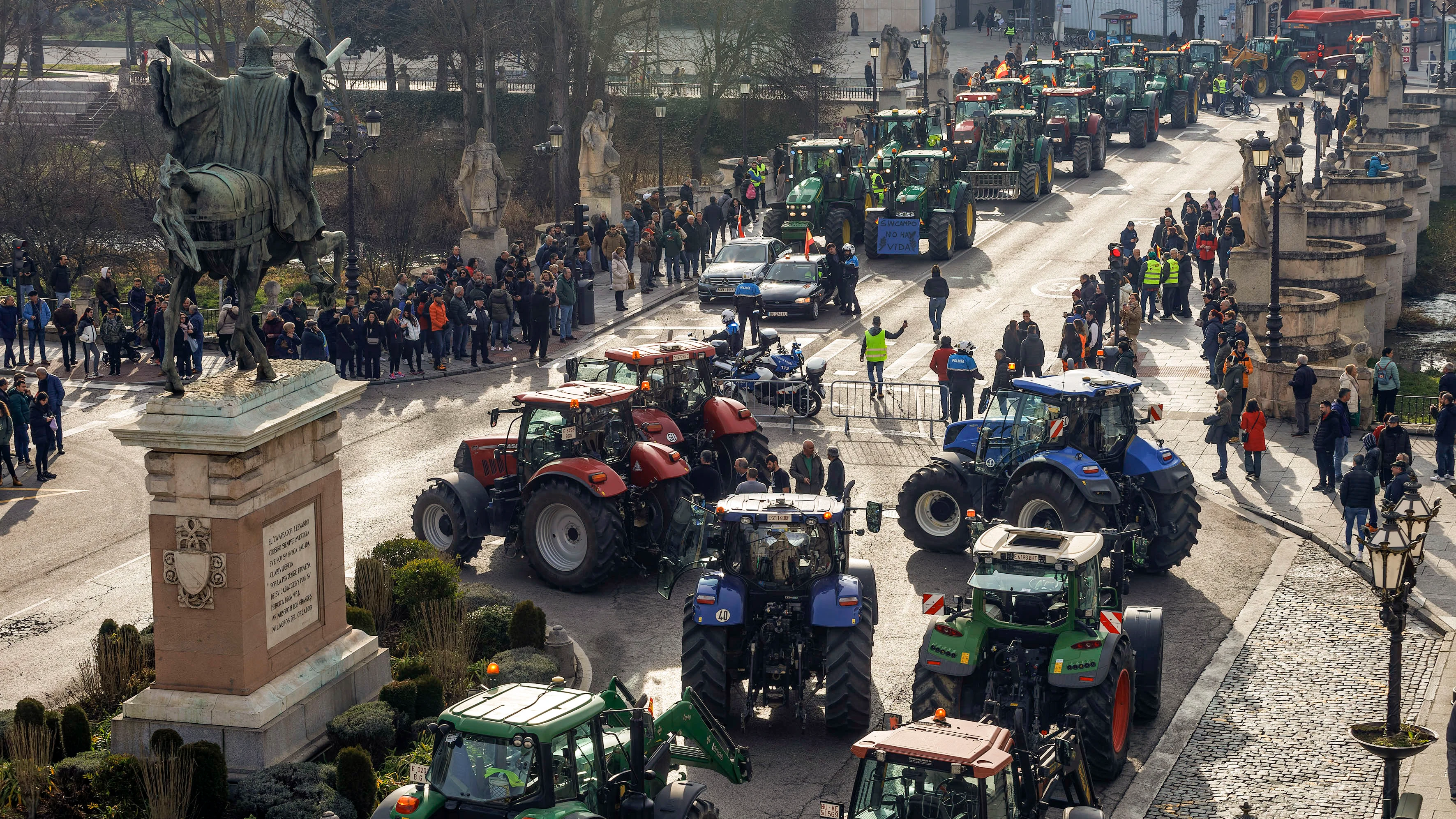 Movilización del sector agrario en Burgos Movilización del sector agrario en Burgos