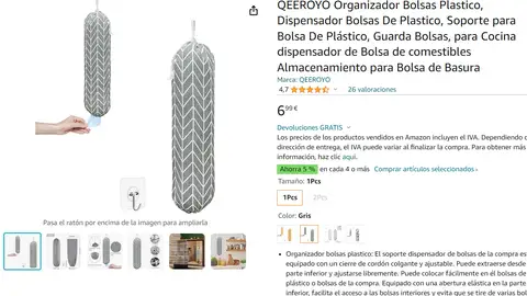 Organizador de bolsas de plástico Organizador de bolsas de plástico