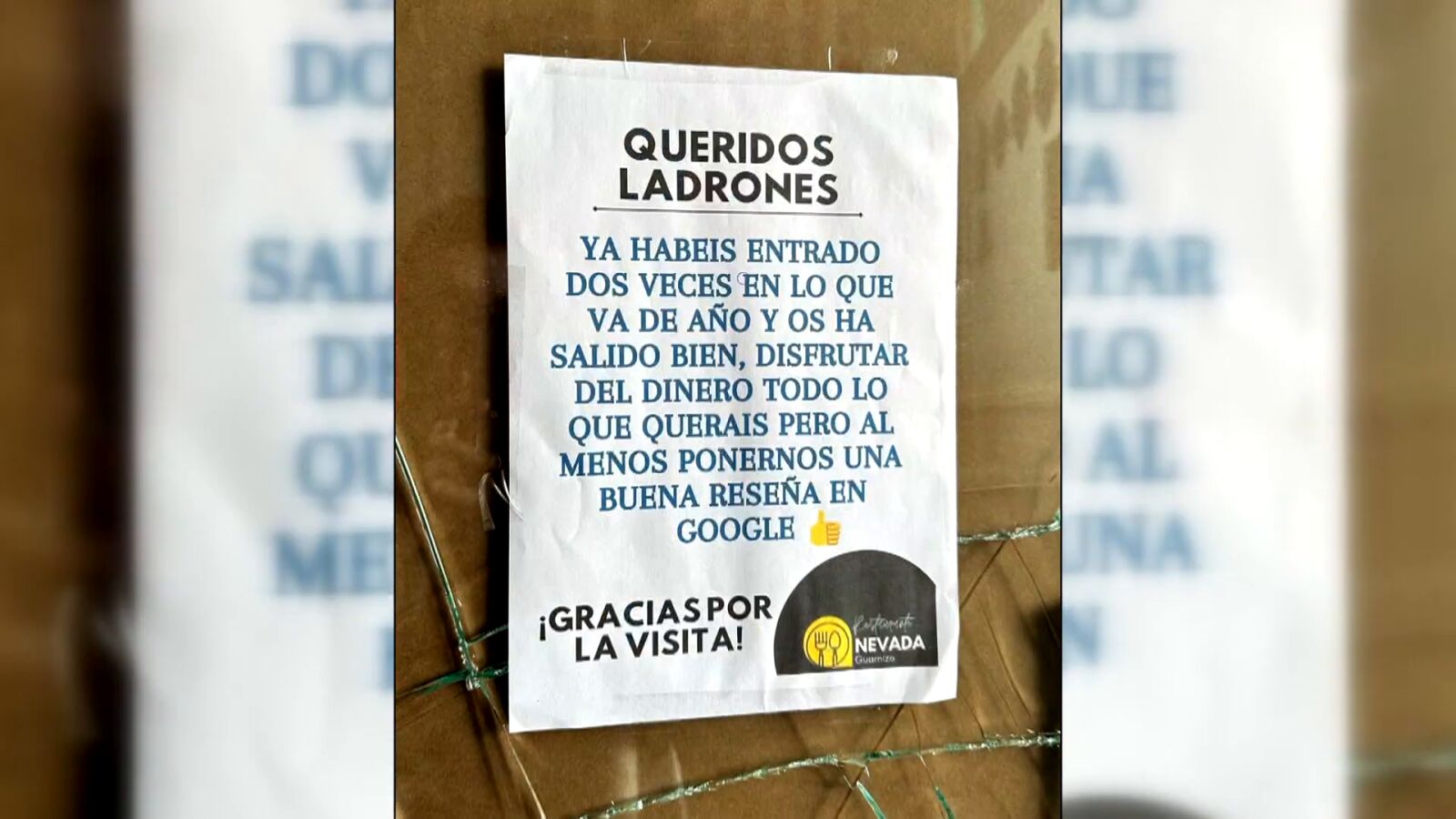 El dueño de un bar de Cantabria escribe una carta a los ladrones tras dos atracos: 
