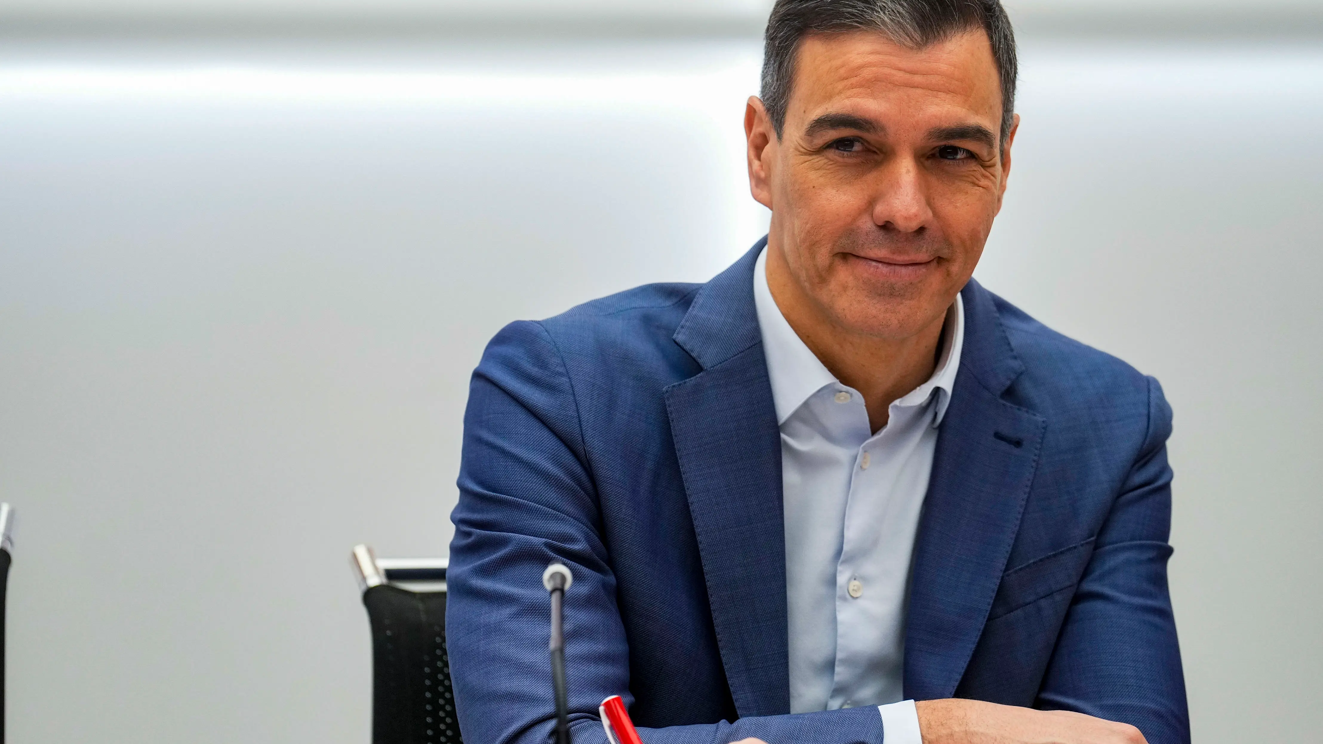 S&aacute;nchez durante la reuni&oacute;n de la Comisi&oacute;n Ejecutiva Federal en Madrid