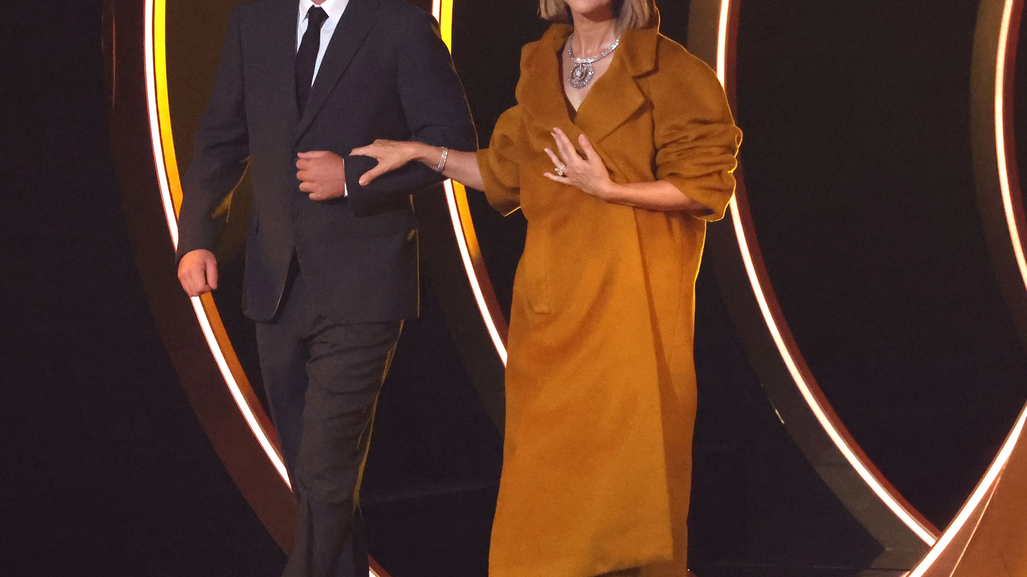 Céline Dion y su hijo, René Charles, en los Grammy 2024 Céline Dion y su hijo, René Charles, en los Grammy 2024