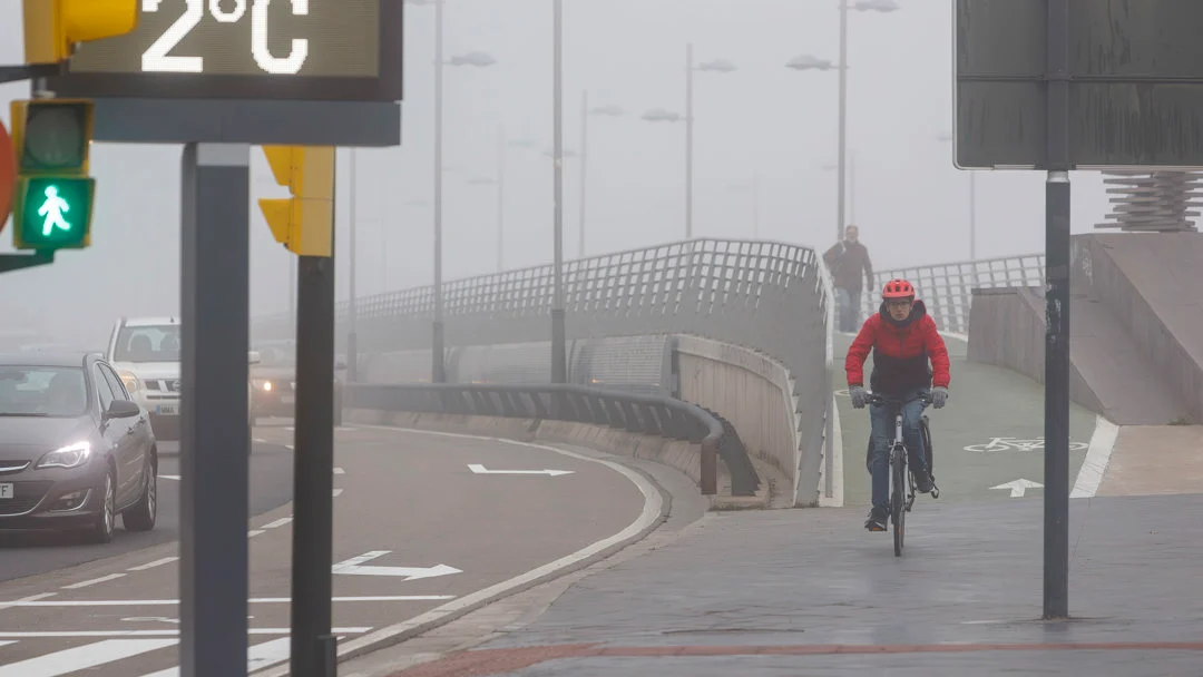 Niebla en Zaragoza hoy Niebla en Zaragoza hoy