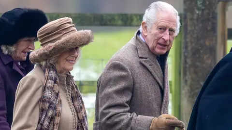 Carlos III y la reina Camila en Sandringham Carlos III y la reina Camila en Sandringham