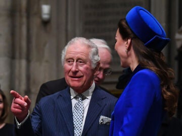 El rey Carlos III y Kate Middleton el Día de la Commonwealth
