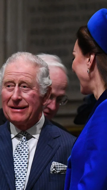 El rey Carlos III y Kate Middleton el Día de la Commonwealth