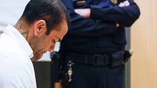 Dani Alves, en la Audiencia de Barcelona