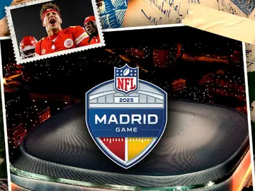 Cartel con el que el Real Madrid ha anunciado que acogerá un partido de la NFL en 2025 Cartel con el que el Real Madrid ha anunciado que acogerá un partido de la NFL en 2025