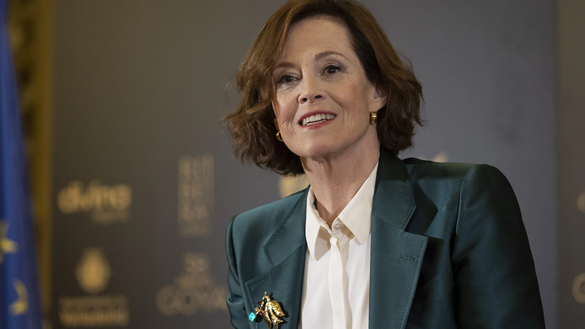 Sigourney Weaver en Valladolid antes de recoger el Goya Internacional