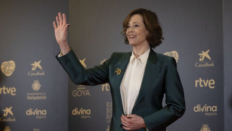 Sigourney Weaver en Valladolid antes de recoger su Goya Internacional