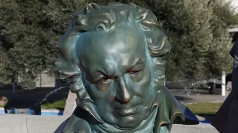 Imagen de un galardón de los Premios Goya Imagen de un galardón de los Premios Goya