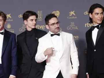 El equipo de La sociedad de la nieve en Los Goya El equipo de La sociedad de la nieve en Los Goya