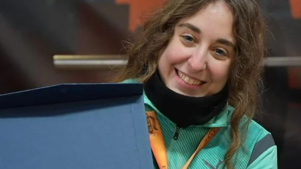 Loida Zabala tras volver a proclamarse campeona de España Loida Zabala tras volver a proclamarse campeona de España