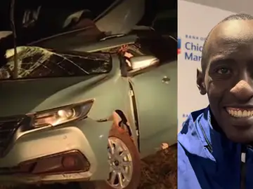 Así quedó el coche de Kiptum Así quedó el coche de Kiptum