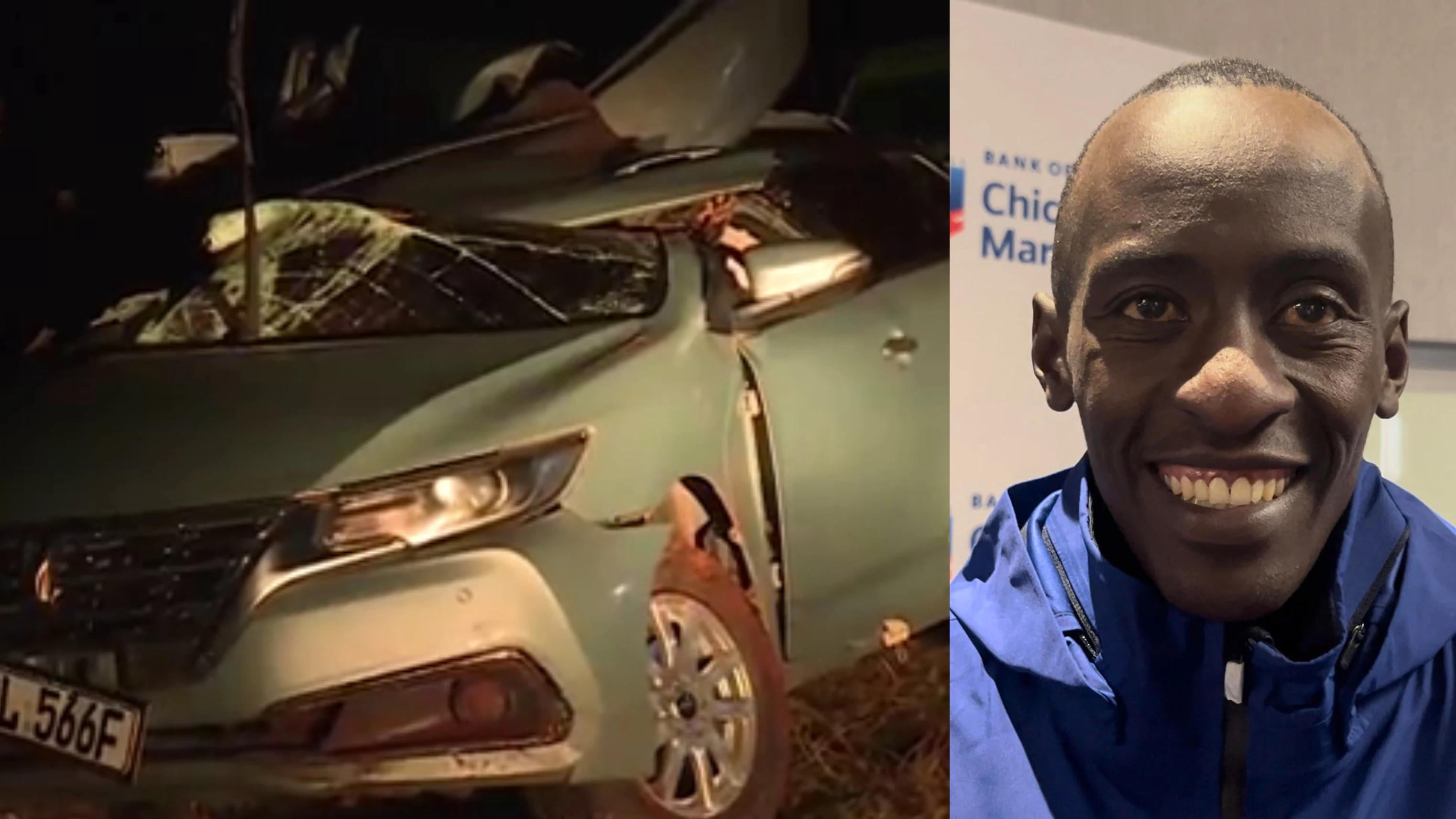 As&iacute; qued&oacute; el coche de Kiptum 