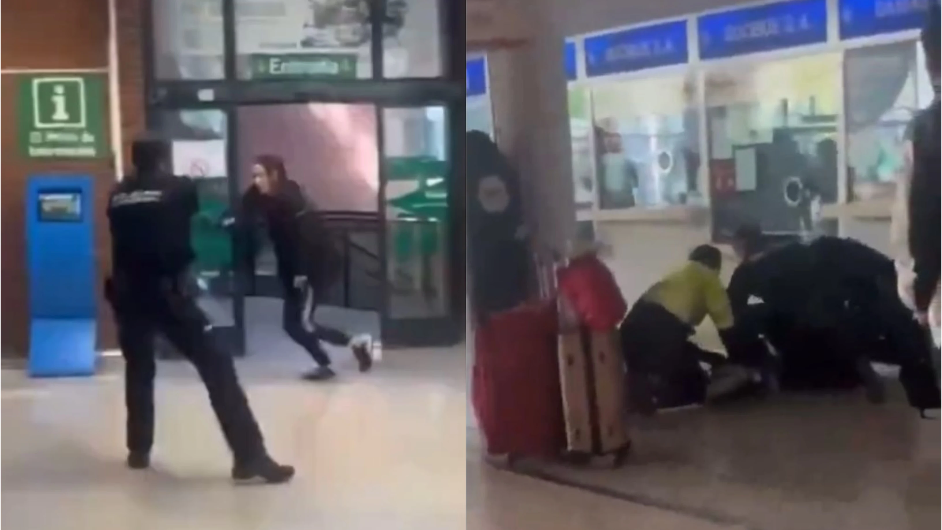 Un individuo armado se enfrenta a los agentes Un individuo armado se enfrenta a los agentes