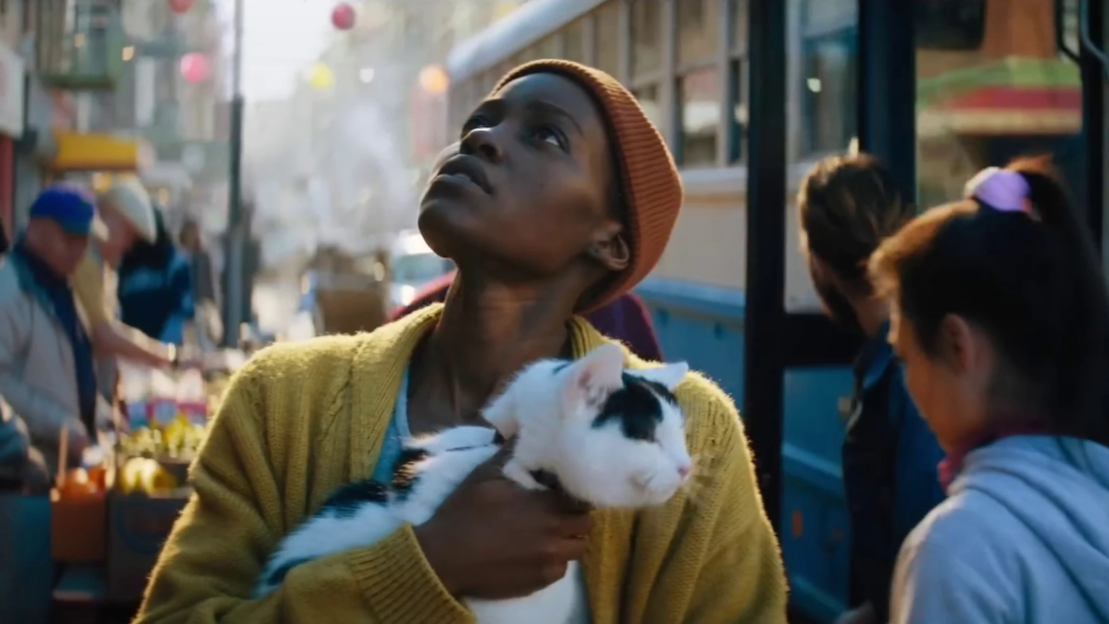 Lupita Nyong'o en Un lugar tranquilo: Día Uno Lupita Nyong'o en Un lugar tranquilo: Día Uno