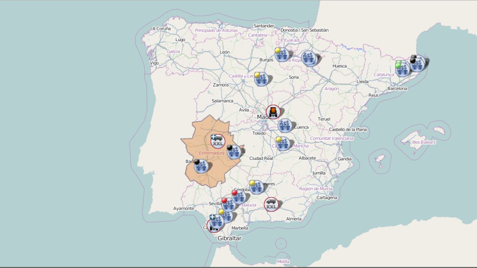 MAPA: Estas son las carreteras cortadas en España por la huelga de agricultores