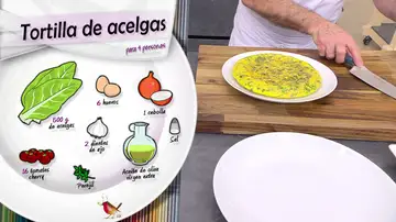 Receta de tortilla de acelgas, de Arguiñano: fácil, rápida y exquisita