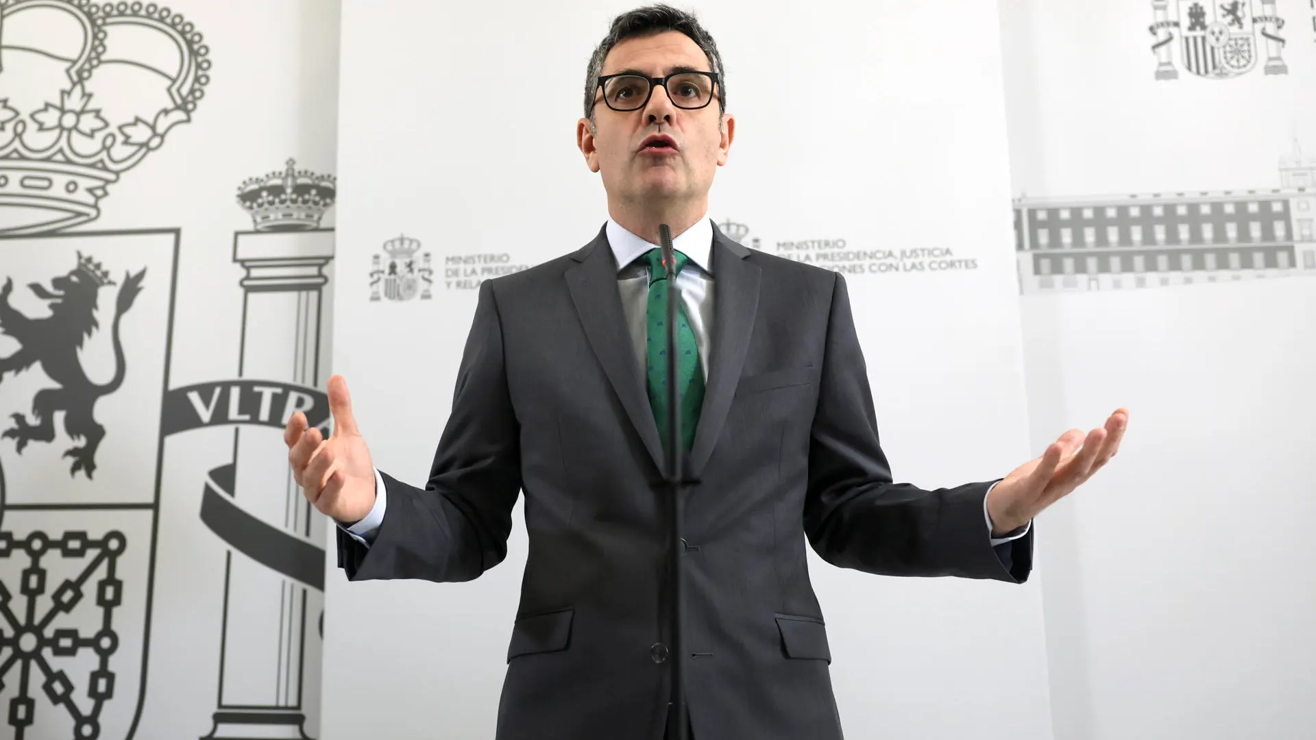 El ministro de Presidencia, Justicia y Relaciones con las Cortes, Félix Bolaños El ministro de Presidencia, Justicia y Relaciones con las Cortes, Félix Bolaños
