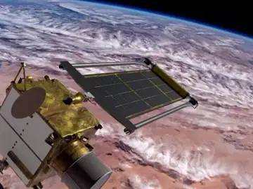 Un satélite en el espacio Un satélite en el espacio
