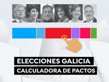 La calculado de los pactos en las elecciones gallegas del 18F
