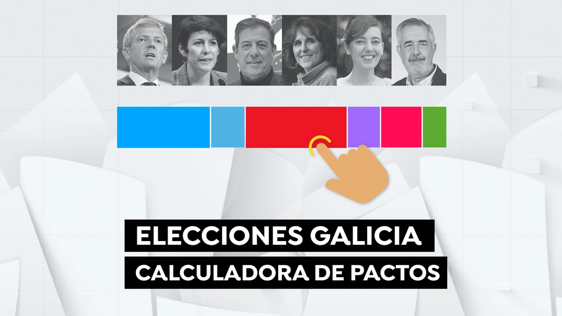 La calculado de los pactos en las elecciones gallegas del 18F