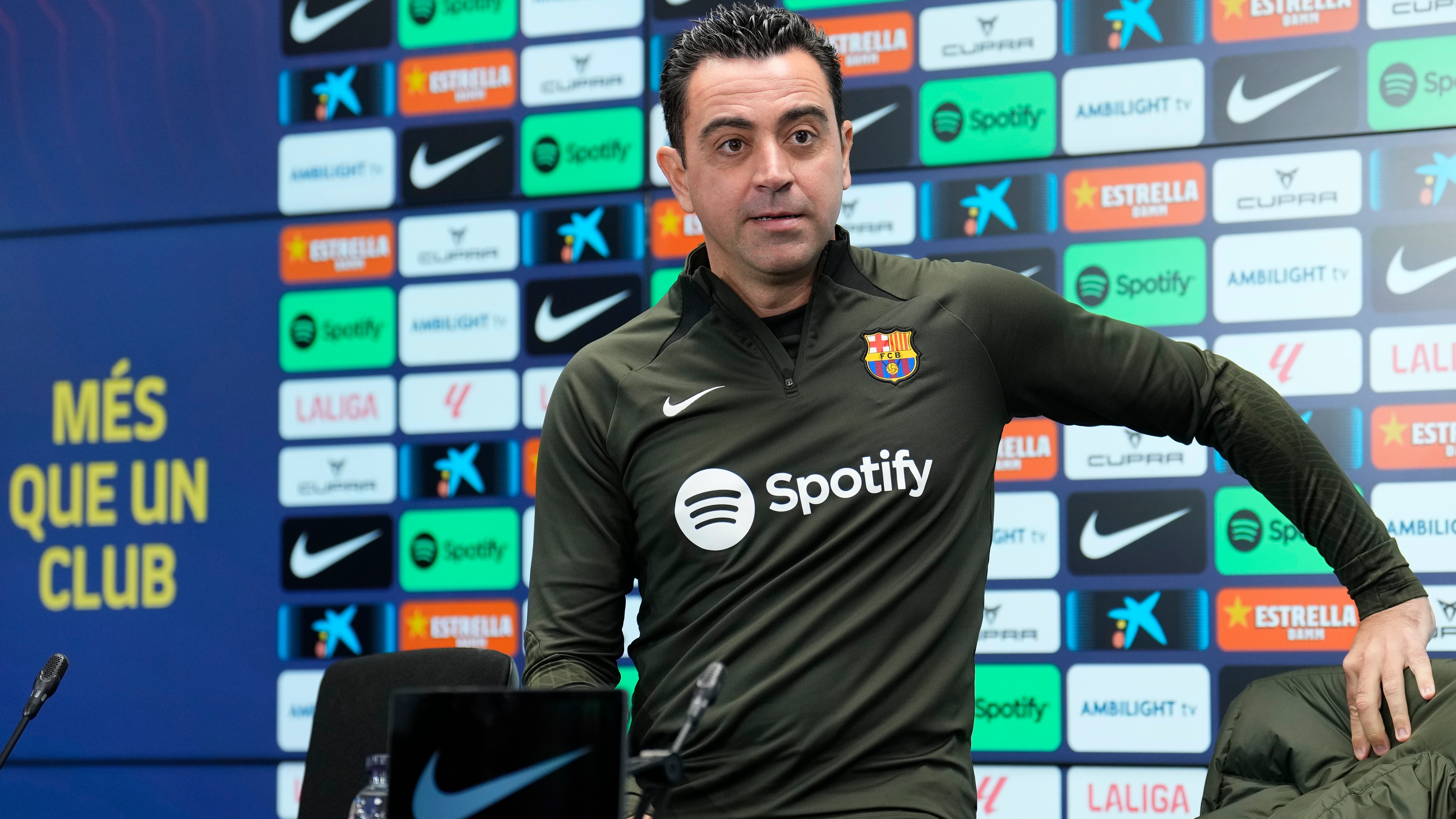 Xavi Hernández, en rueda de prensa Xavi Hernández, en rueda de prensa