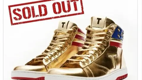 Zapatillas a la venta de Donald Trump Zapatillas a la venta de Donald Trump