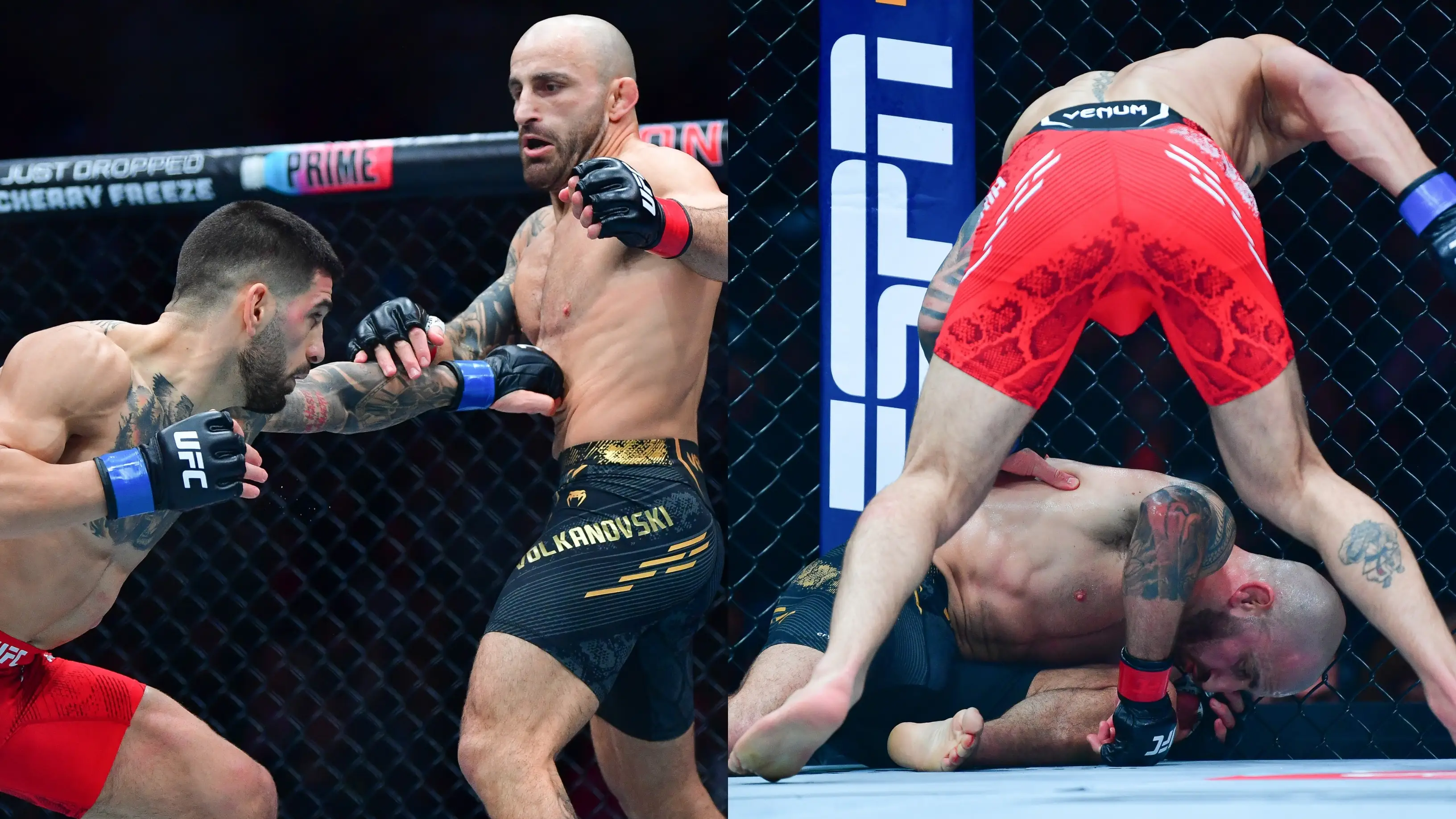 Ilia Topuria noquea a Volkanovski en el comabte por el título del peso pluma de la UFC Ilia Topuria noquea a Volkanovski en el comabte por el título del peso pluma de la UFC