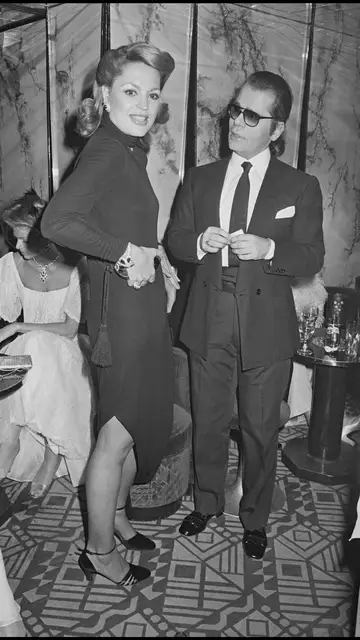 Ira de Fürstenberg y Karl Lagerfeld Ira de Fürstenberg y Karl Lagerfeld