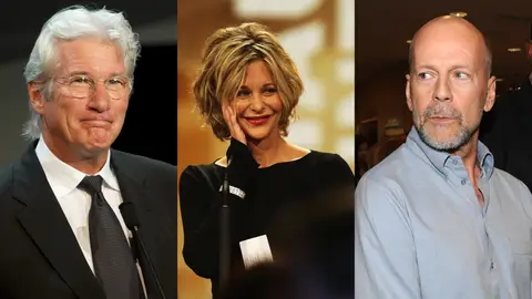 Richard Gere, Meg Ryan y Bruce Willis Richard Gere, Meg Ryan y Bruce Willis
