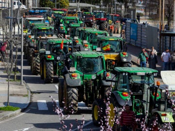 Protesta de agricultores en Galicia