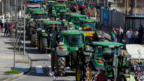 Protesta de agricultores en Galicia Protesta de agricultores en Galicia