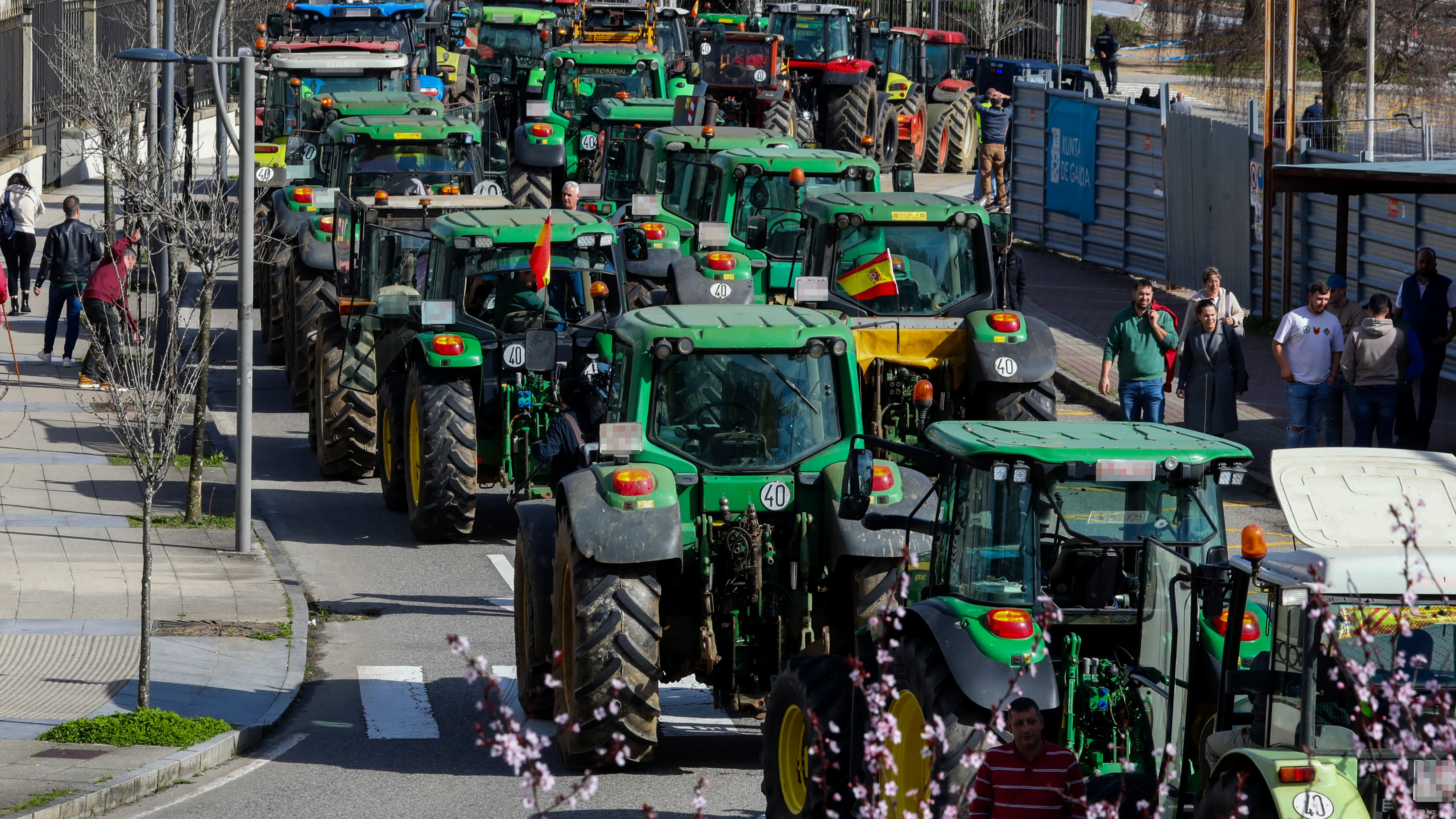 Protesta de agricultores en Galicia Protesta de agricultores en Galicia
