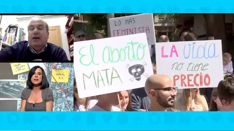 Beatriz de Vicente acusa a los antiabortistas. Beatriz de Vicente acusa a los antiabortistas.