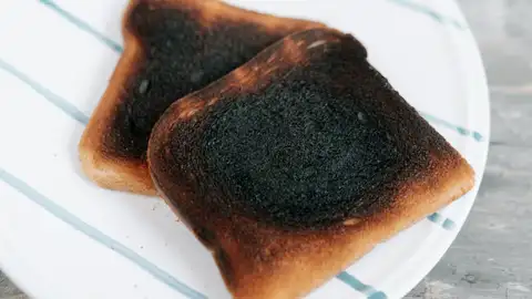 Rebanadas de pan quemadas Rebanadas de pan quemadas