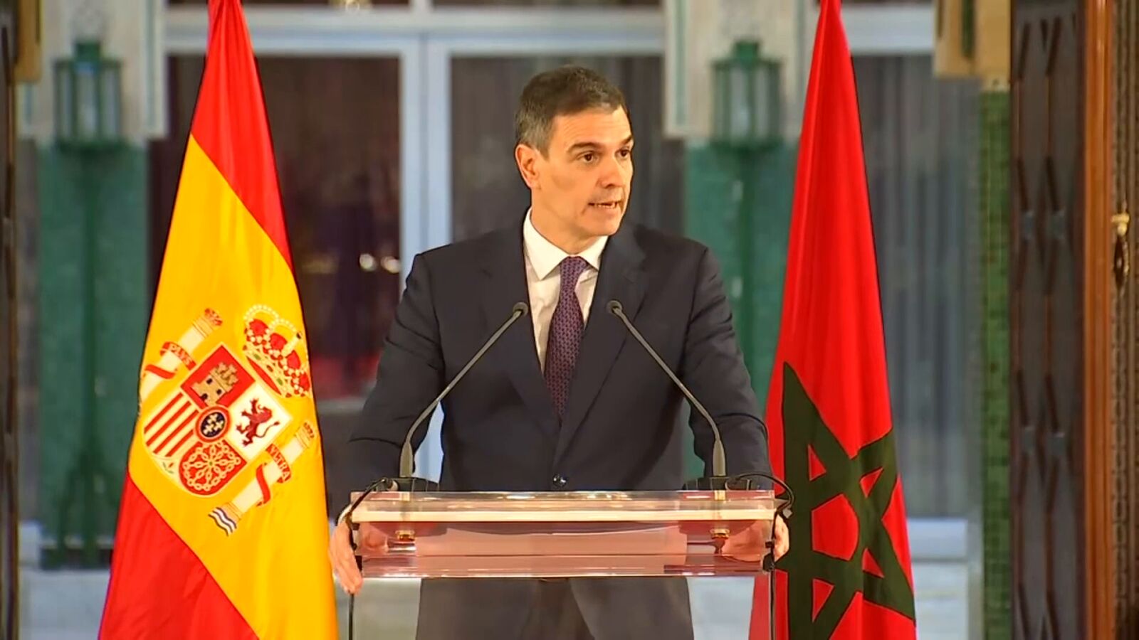 Sánchez confirma tras su reunión con Mohamed VI que no hay fecha para la apertura de aduanas de Ceuta y Melilla