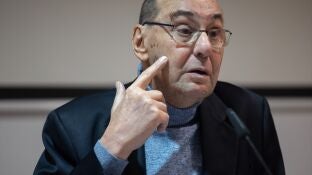 Alejo Vidal-Quadras, durante una rueda de prensa en Madrid, este viernes. 