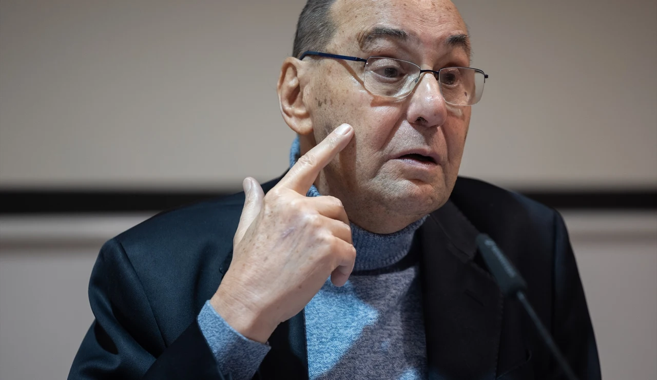 Alejo Vidal-Quadras, durante una rueda de prensa en Madrid, este viernes. 