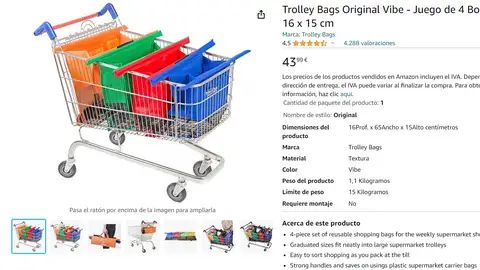 Bolsas para el carro de la compra Bolsas para el carro de la compra