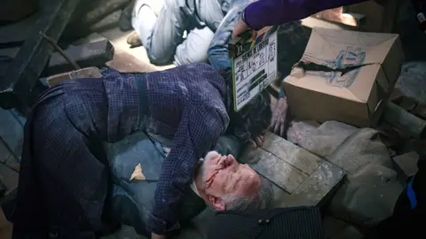 Making of del derrumbe de la fábrica Making of del derrumbe de la fábrica