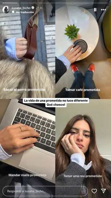 Story de Susana Molina tras prometerse Story de Susana Molina tras prometerse