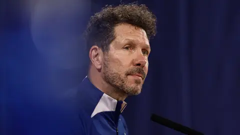 Simeone, en rueda de prensa