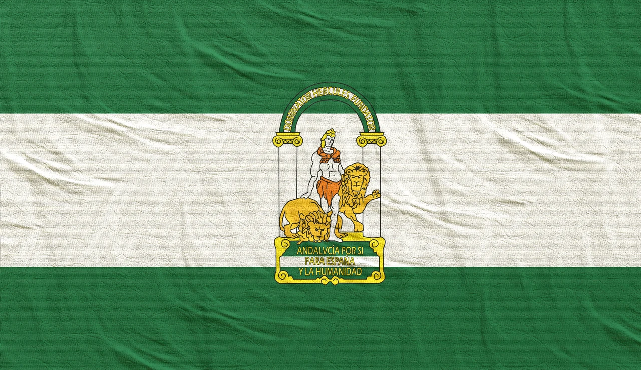 Bandera y escudo de Andalucía