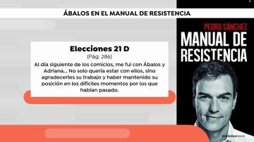 Ábalos aparece en numerosas ocasiones en el libro de Sánchez "Manuel de resistencia"