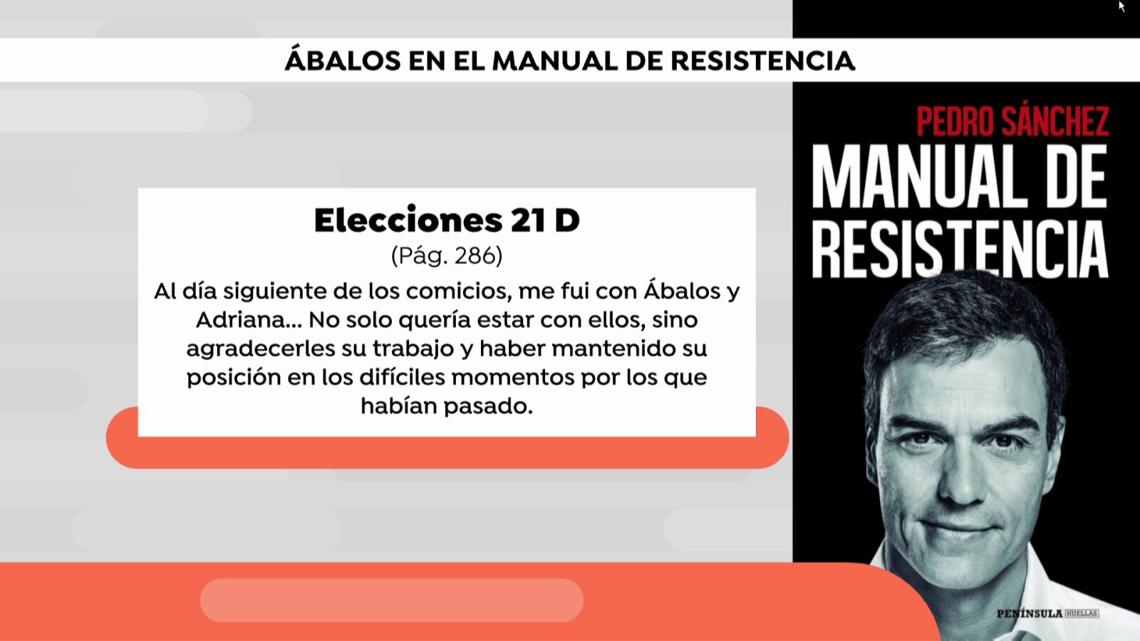 Así hablaba de Ábalos Pedro Sánchez en su libro 'Manual de resistencia': 