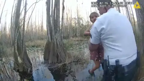 Rescate de una niña con autismo en Florida Rescate de una niña con autismo en Florida