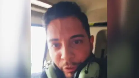 Piloto del helicóptero de Colombia Piloto del helicóptero de Colombia