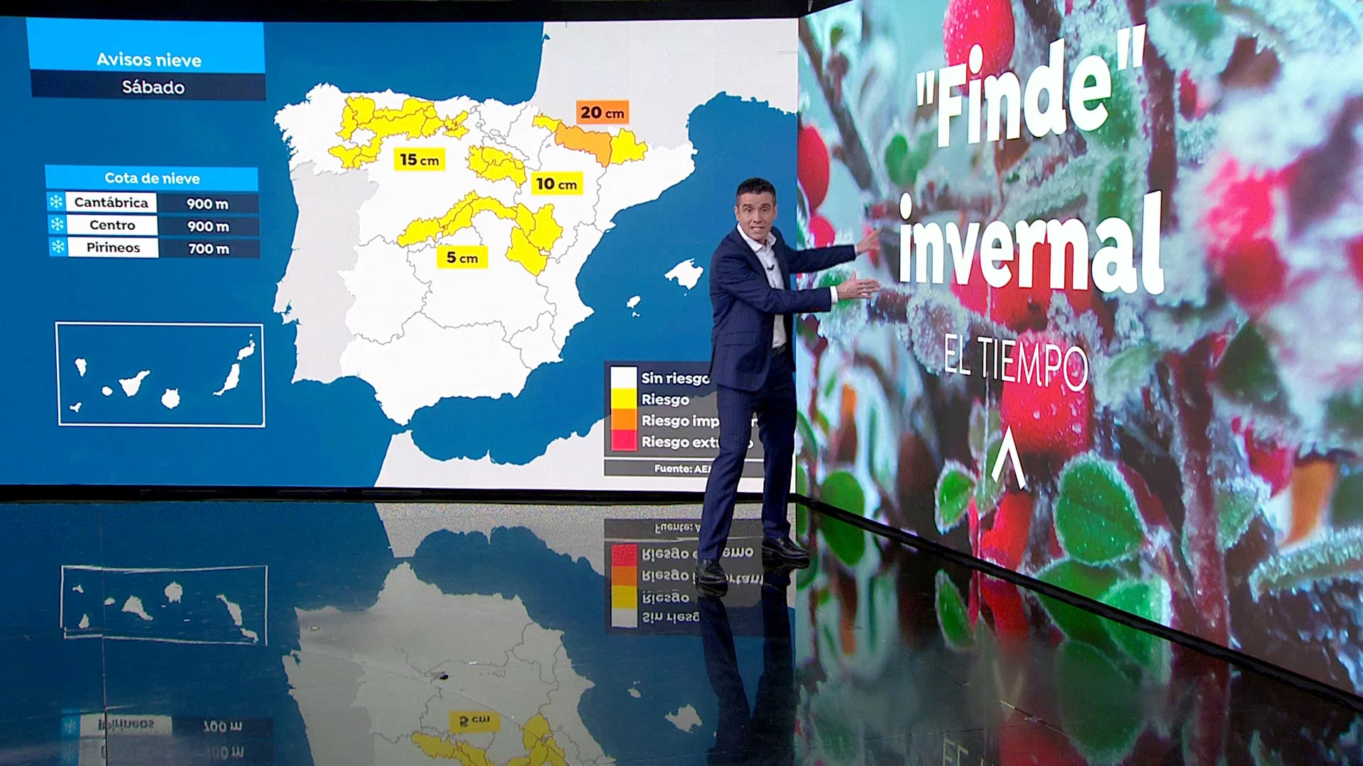 La previsión del fin de semana de César Gonzalo. La previsión del fin de semana de César Gonzalo.